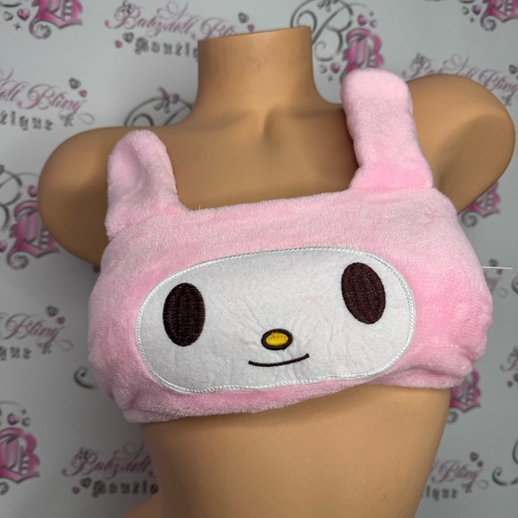 Sister princess melody bandeau bra bikini top tank strapless or add straps soft - Picture 4 of 10